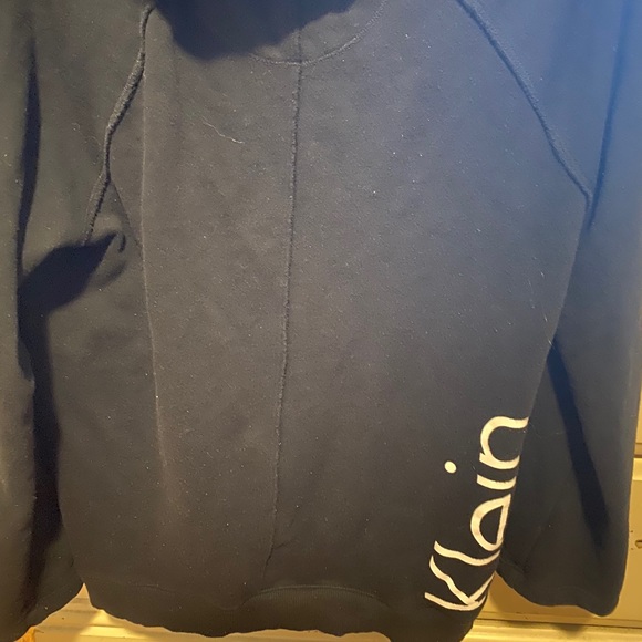 High Low High Neck Calvin Klein Sweatshirt. - Picture 2 of 3